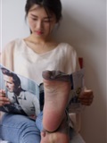 自由摄影 No.005 惬意的周末经典短灰丝陪你看看书(2)